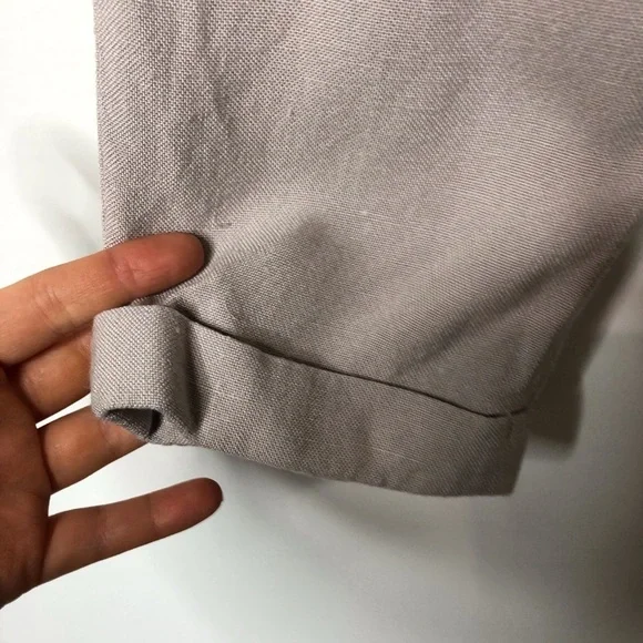 DVF taupe crop fitted pants 0 B8 - Picture 3 of 8